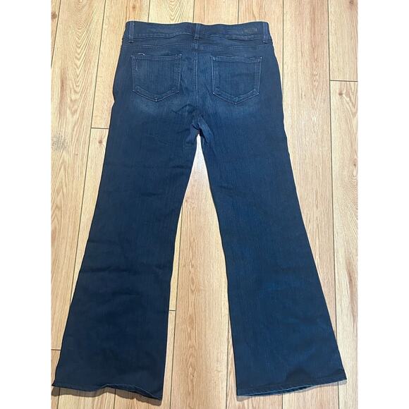 Paige Hidden Hills Boot Dark Wash and Stitch Blue Jeans Sz 33 Petite Inseam 29" - Picture 13 of 14